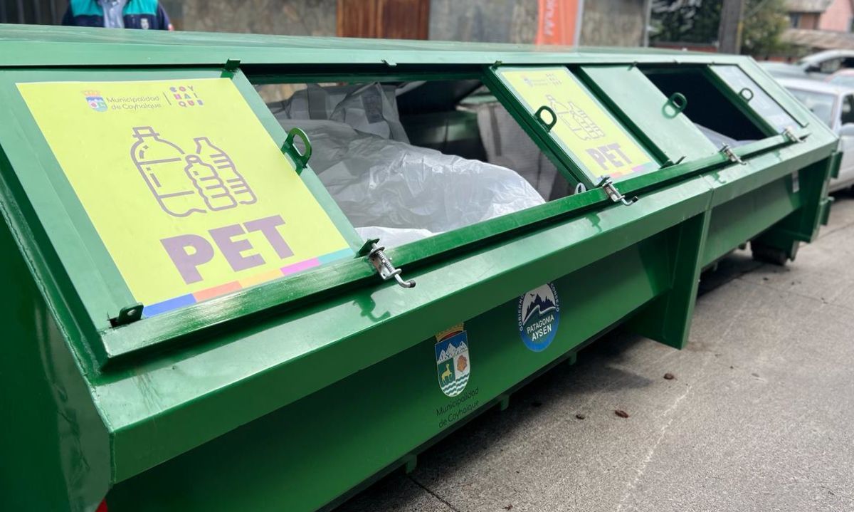 Punto limpio móvil logra reciclar cerca de dos toneladas en su primer mes en Coyhaique