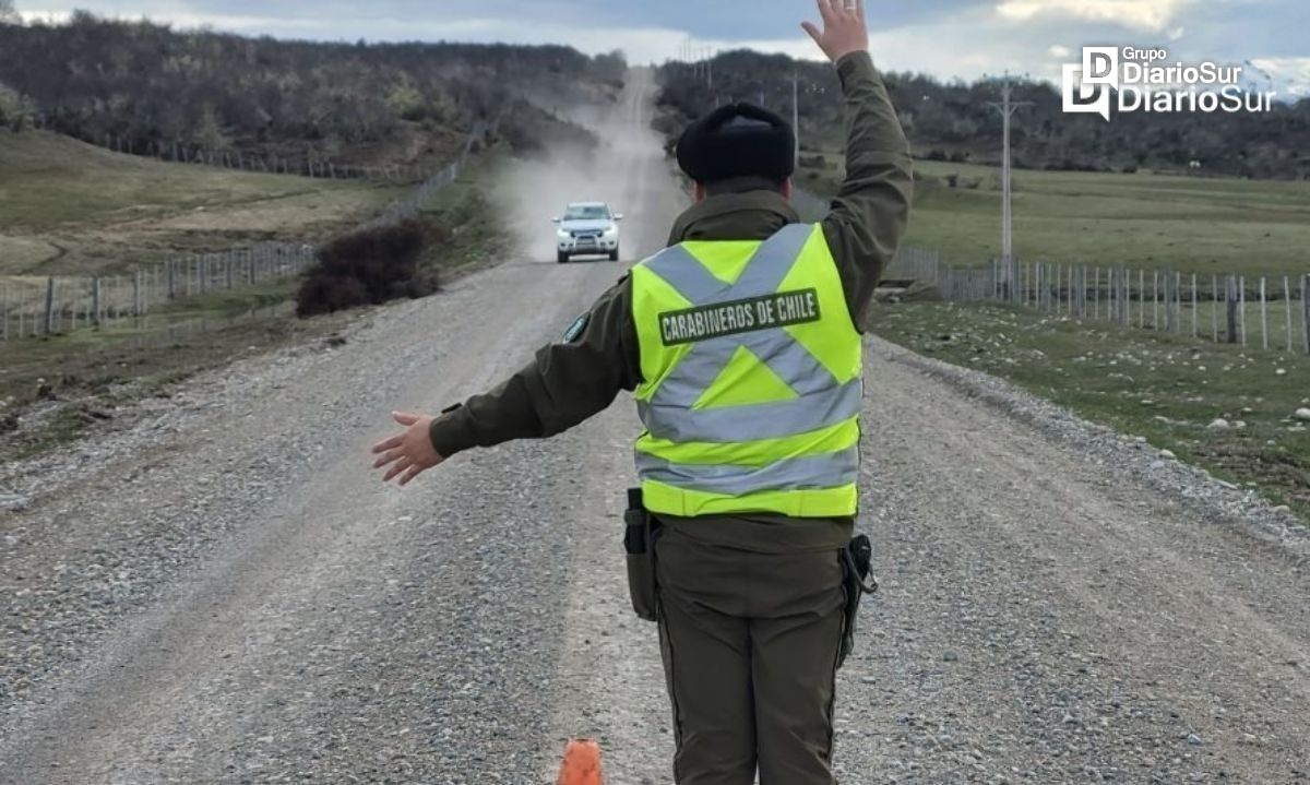 Carabineros llama a la precaución a automovilistas este fin de semana largo en la Región de Aysén