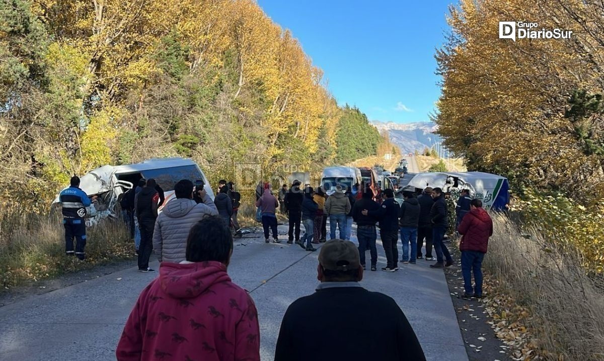 Colisión frontal deja múltiples lesionados en ruta Coyhaique-Aysén