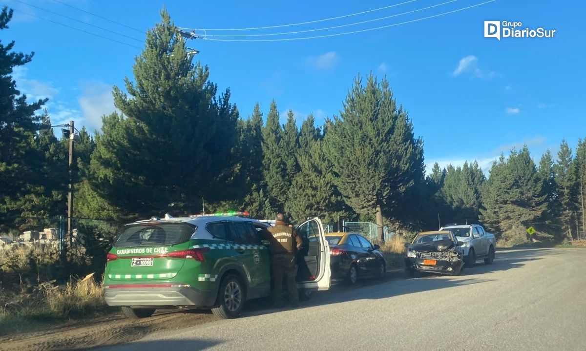 Lesionados dejó una colisión por alcance en Coyhaique
