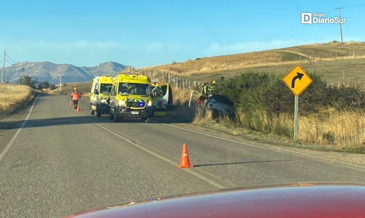 Reportan colisión frontal en Ruta 7 camino a Balmaceda