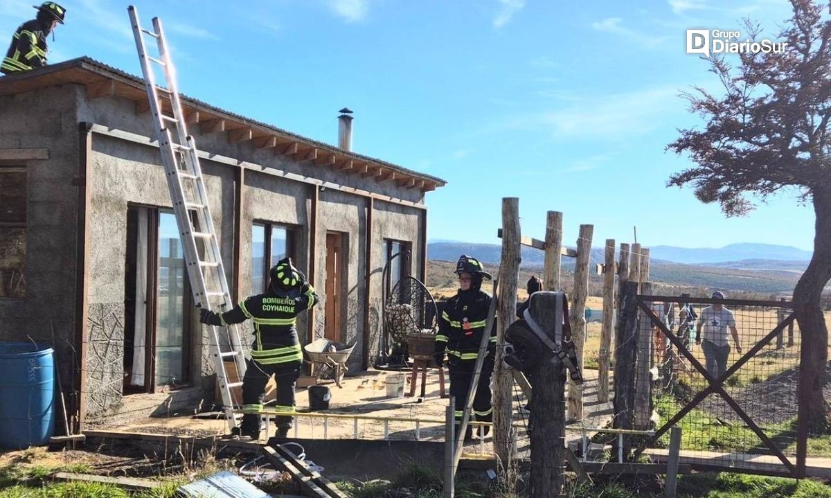 Bomberos de Balmaceda concurrieron a emergencia