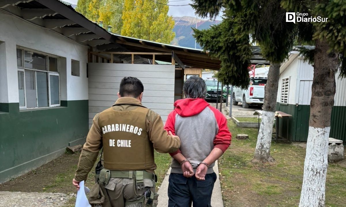 Carabineros de Coyhaique detuvo a sujeto por lesiones en contexto de violencia intrafamiliar