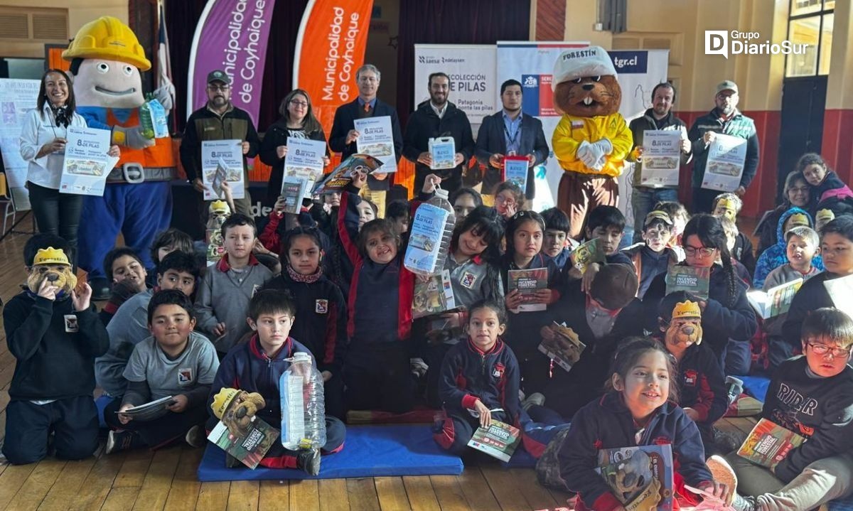 Lanzan campaña “Patagonia ponte las Pilas” en la Escuela Pedro Quintana Mansilla de Coyhaique