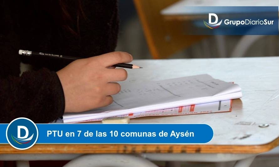 Sin inconvenientes alumnos rinden PTU en la región de Aysén