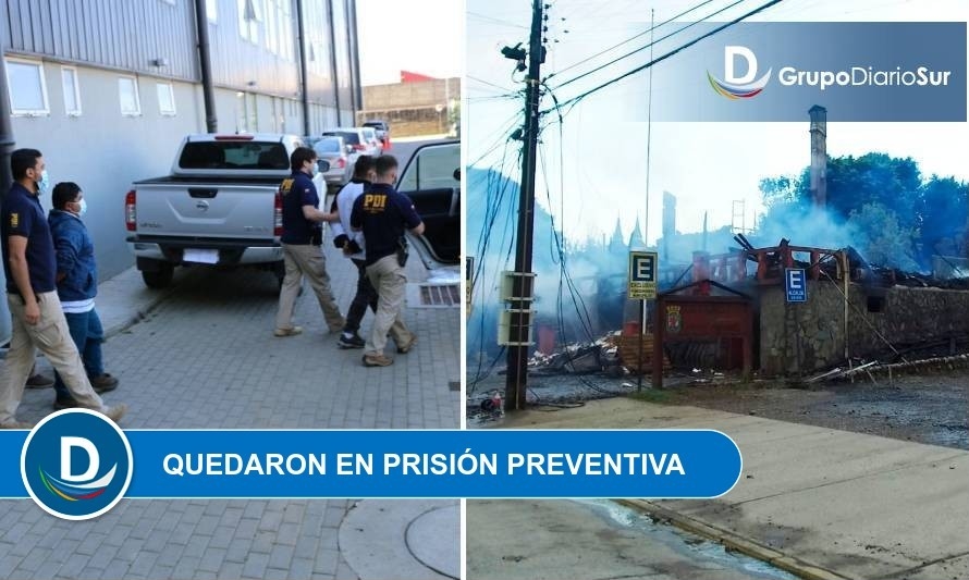 PDI detuvo a 2 hombres acusados de quemar municipio y edificios públicos de Panguipulli