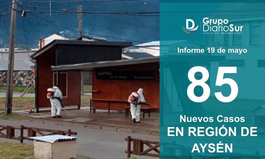 Seis comunas presentaron contagios nuevos en Aysén 