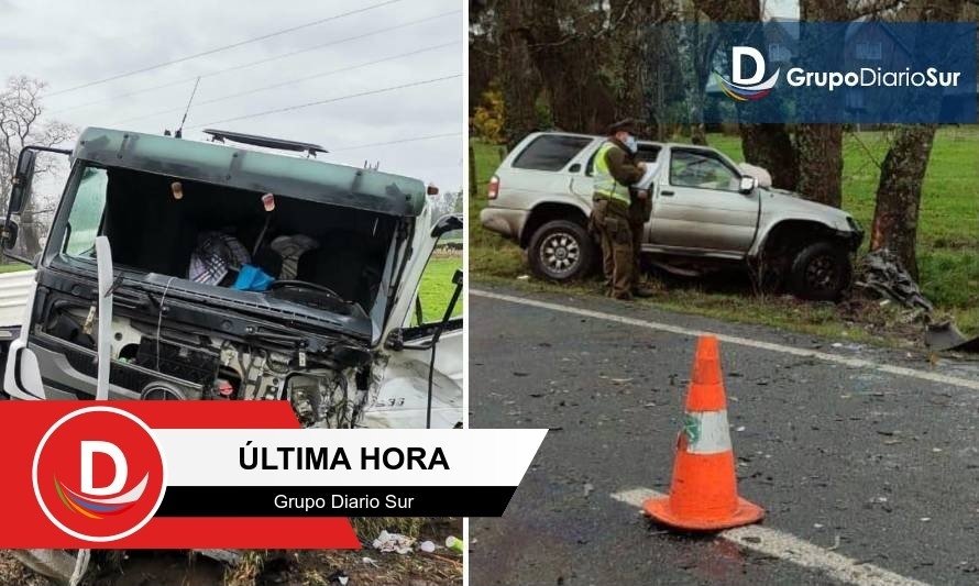 Profesor falleció en colisión frontal de vehículo y camión