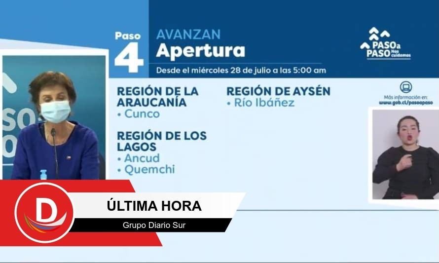 Confirman avance de Río Ibáñez a Paso 4 de Apertura 