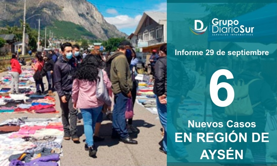 Reportaron 6 nuevos casos y 3 probables en Aysén