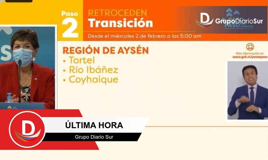 Anuncian retroceso en cinco comunas de la Región de Aysén